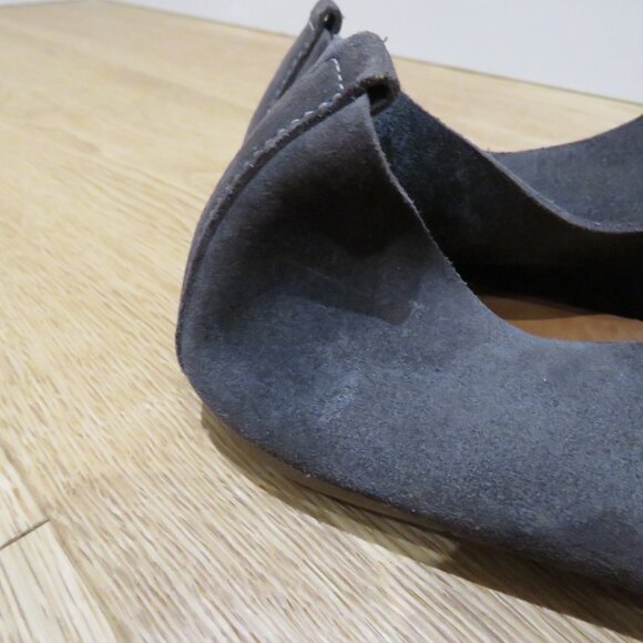 ZUZII FOOTWEAR Oxford Lace Up Barefoot Minimalist Shoes Carbon Dark Gray Suede - Picture 5 of 13